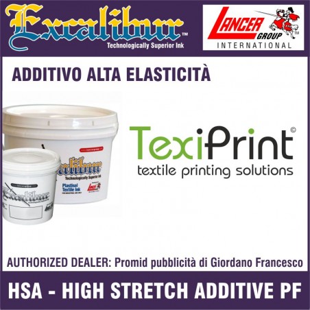 HSA additivo alta elasticità per inchiostri plastisol