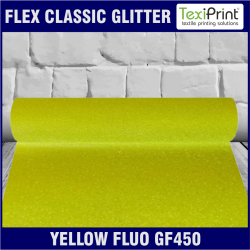 FLEX GLITTER TERMO ADESIVO GIALLO FLUO